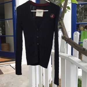 Abercrombie and fitch Navy Jacket/cardigan